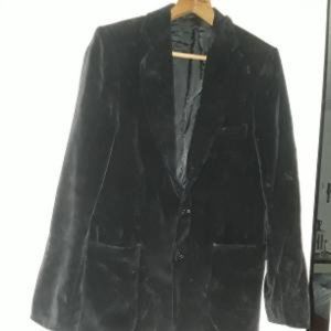 MENS BLACK VELVET BLAZER